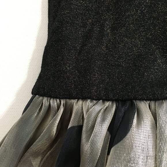 IMOGA Girls Size 12 Fit & Flare Polka Dot Party Dress Black/Gold Glitter NWT - Picture 3 of 15